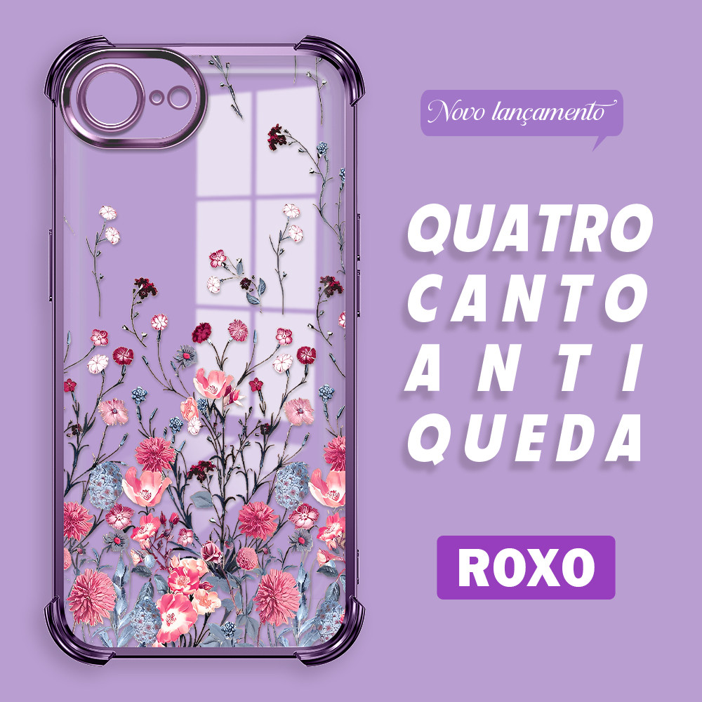 Capinha Capa Anti Impacto Transparente Luxo Para iPhone 17E 16E Case De Celular SJ 0479