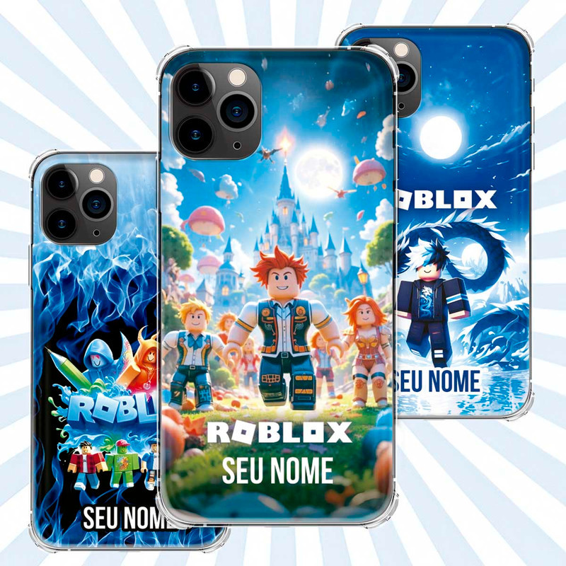 Capa Capinha - iPhone 11 Pro - Jogo Roblox Gamer Avatar Skin Personalizada Nome