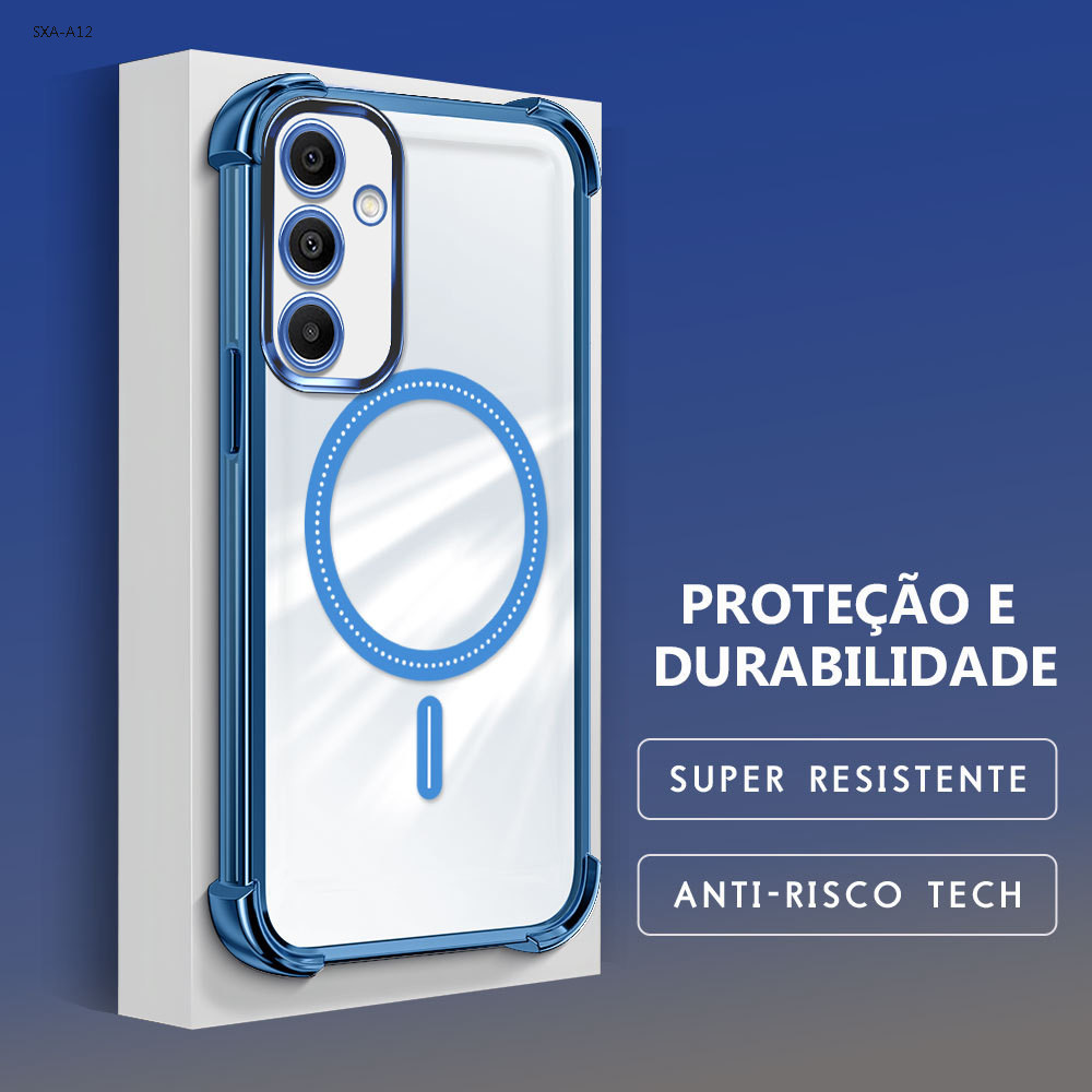 Capinha Capa Anti Impacto Transparente Luxo Para Samsung Galaxy A17 A16 A15 A14 A13 A12 4G 5G 0842FS
