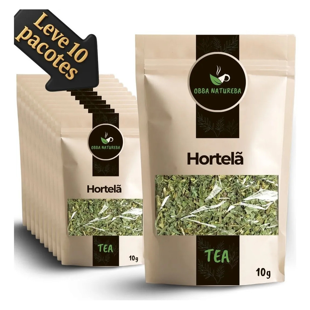 Hortelã para Chá Produção de Ervas Selecionada Uso Tradicional Em Infusão - Receba 10 Pacotes