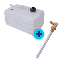 TANQUE 28 LITROS COM PESCADOR FIXO DE LATÃO 5/16" BRANCO