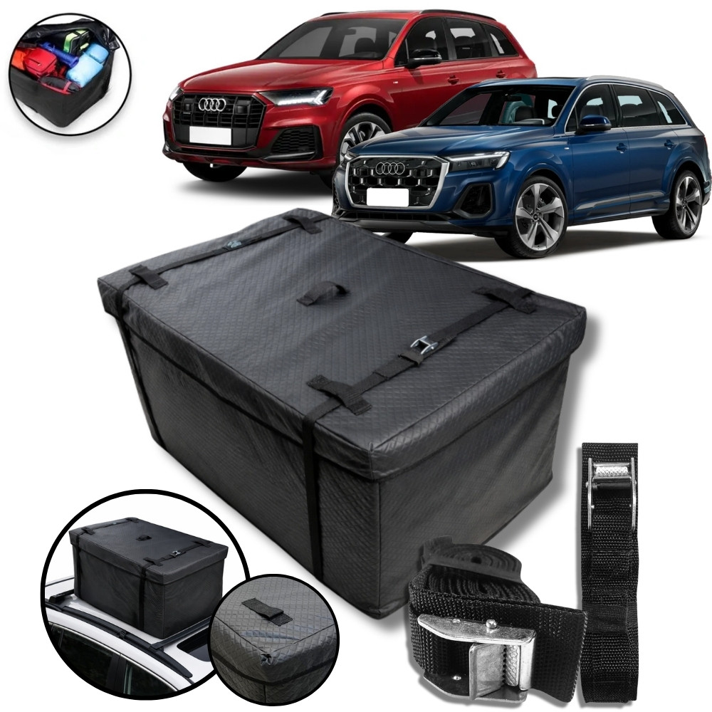 Bolsa Maleiro Teto Impermeável + Cinta 370l Audi Q7 Todos