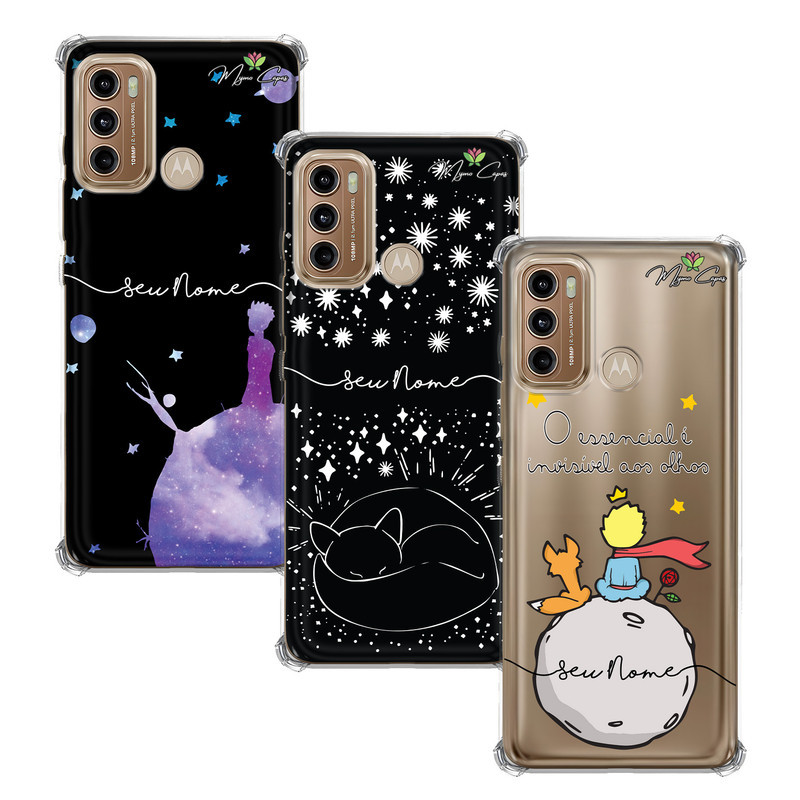 Capa Capinha - Motorola Moto G60 - Pequeno Principe Personalizada com Nome
