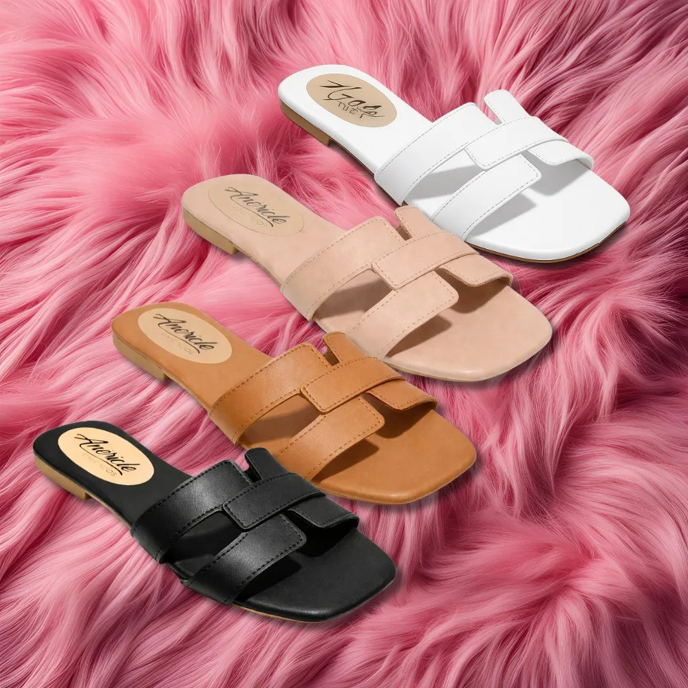 Sandália Rasteirinha Leve Conforto e Estilo Casual Preto Branco Nude Caramelo