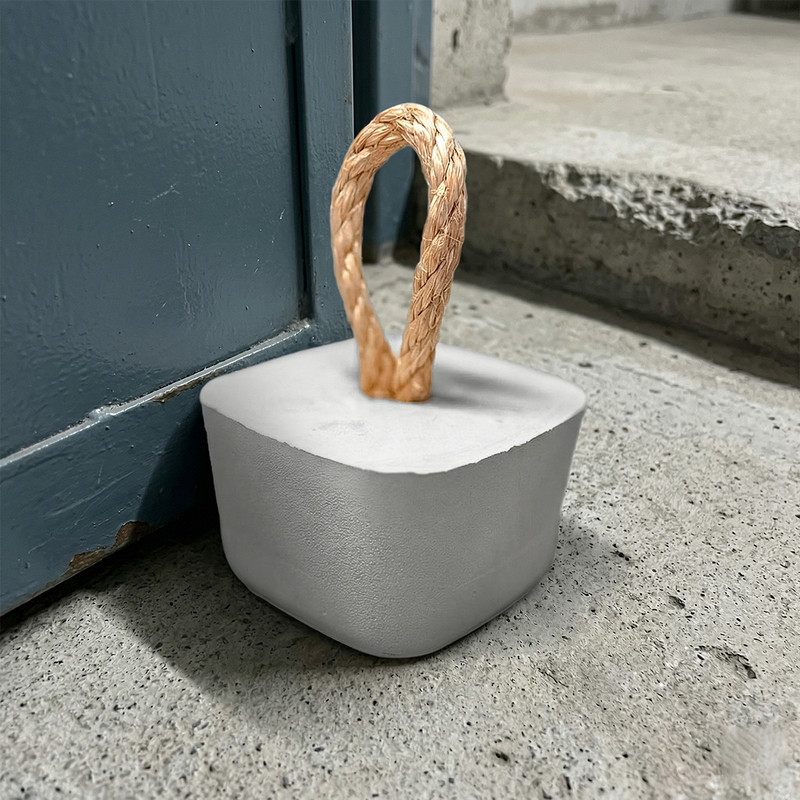 Segura Porta Peso Porta Decorativo Concreto Sisal Casa Moderna Clean Funcional Compre