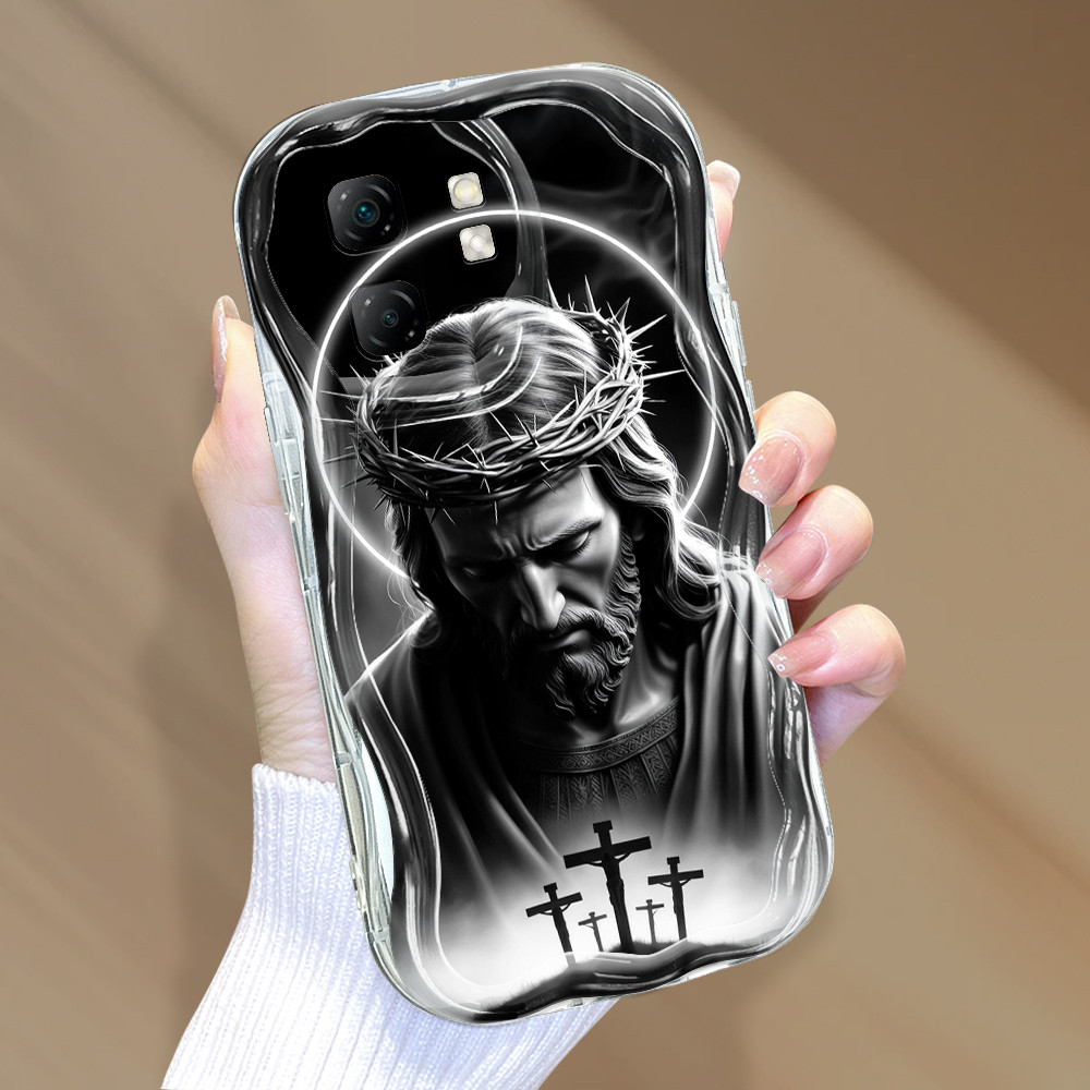 Capinha Para Infinix Smart 9 Hot 50i Capa de Silicone Macio Borda Wave Anti Choque Proteção Case NYW 3382