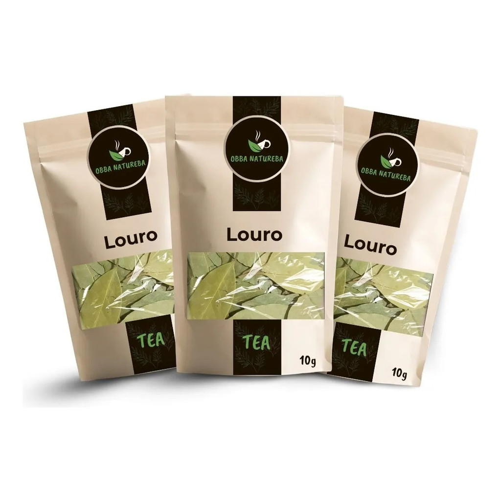 Leve 3 Pacotes Chá Louro Folhas Selecionado Erva Natural Para Infusão