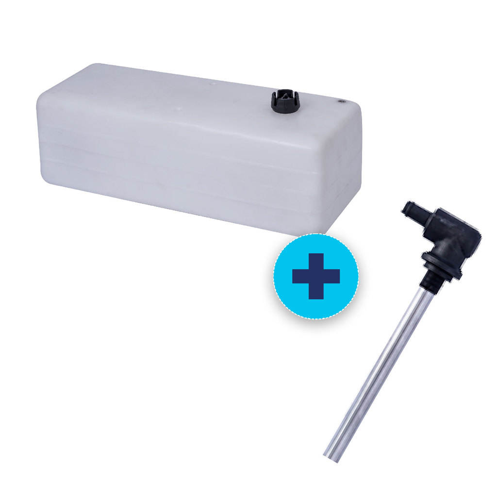 TANQUE 60 LITROS COM PESCADOR DE NYLON 5/16" - BRANCO