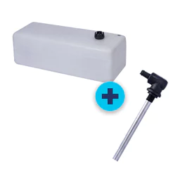 TANQUE 60 LITROS COM PESCADOR DE NYLON 5/16" - BRANCO