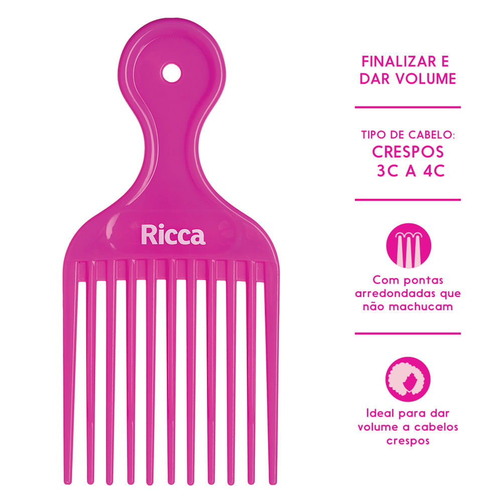 Pente Garfo Cachos Ricca — imagem 2 de 2