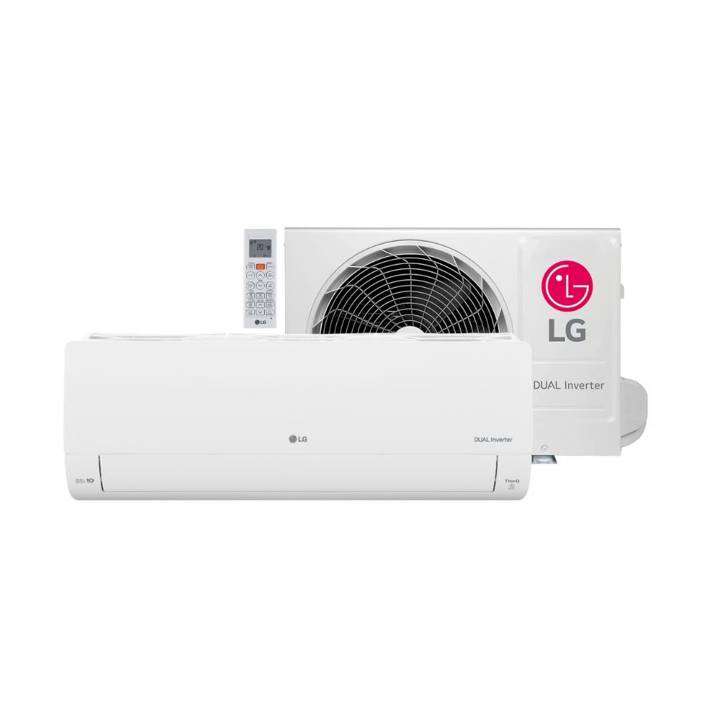 Ar Condicionado LG DUAL Inverter AI Voice 24000 BTUs Quente e Frio 220V S3-W24K231D