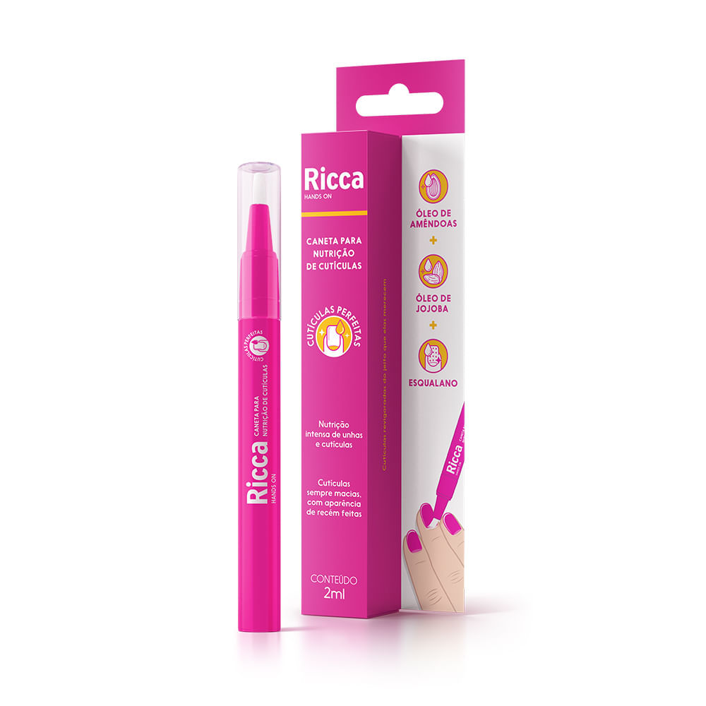 Kit Com 2 Canetas Para Nutrição De Cutículas Ricca