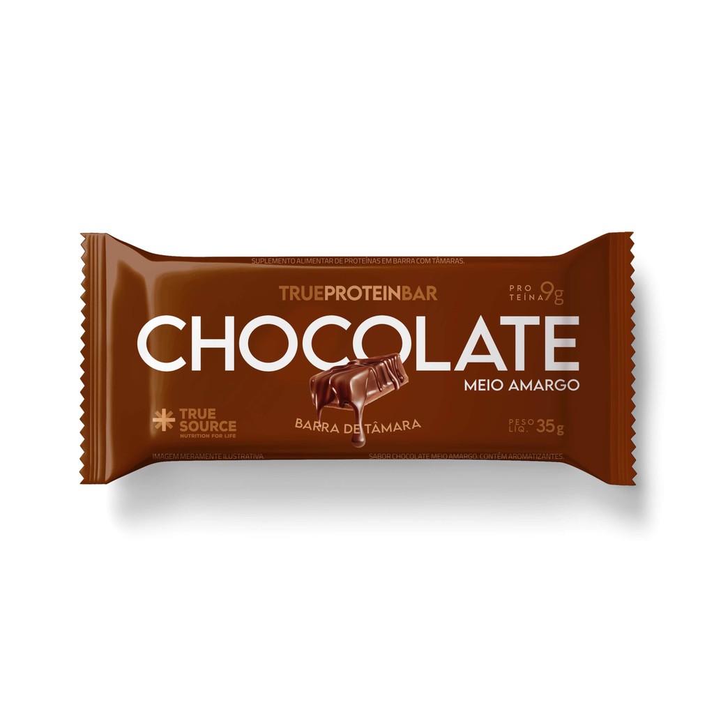 True Protein Bar Chocolate Meio Amargo 35 G