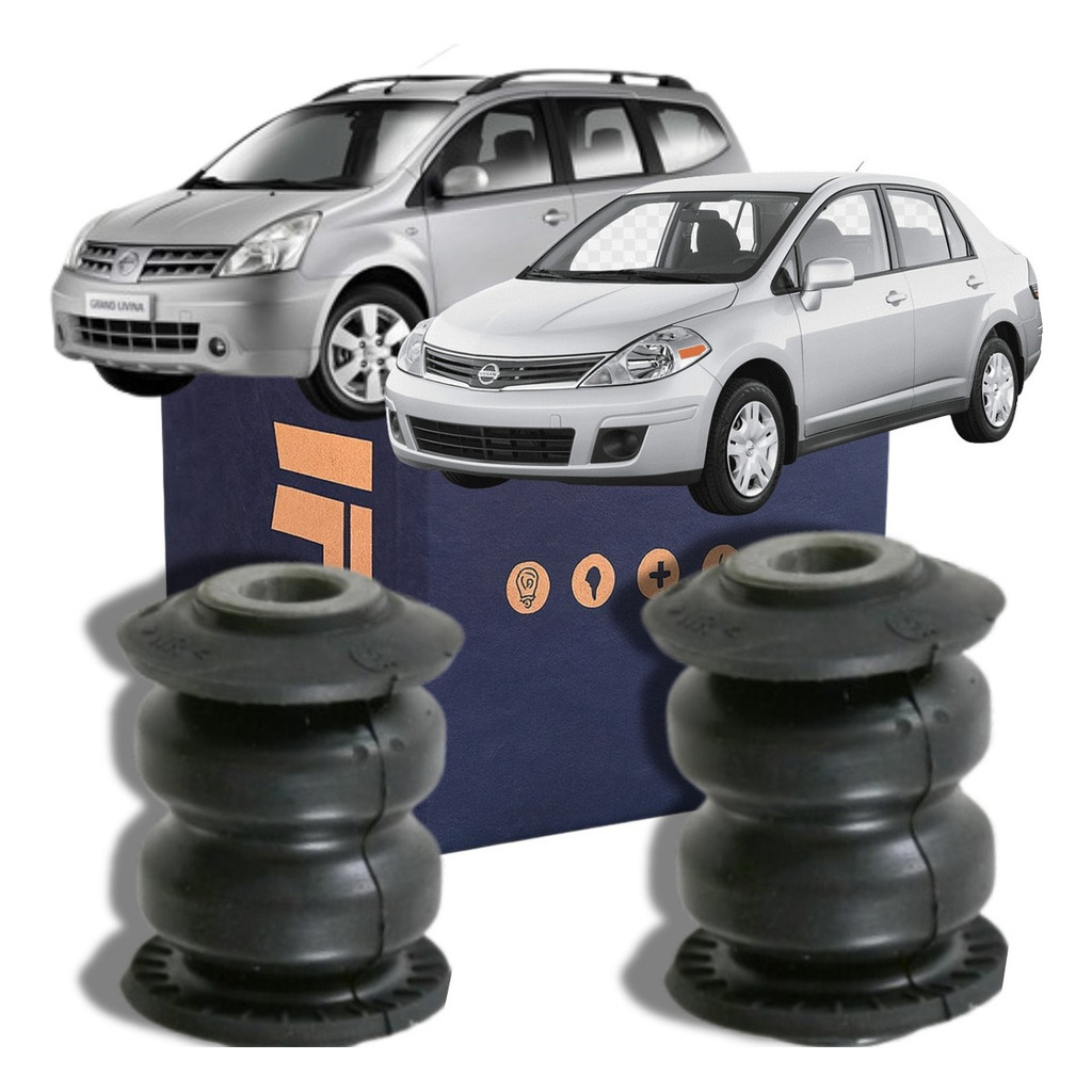 Par Calço Bucha Da Bandeja Tenacity Nissan Tiida 2006/2012