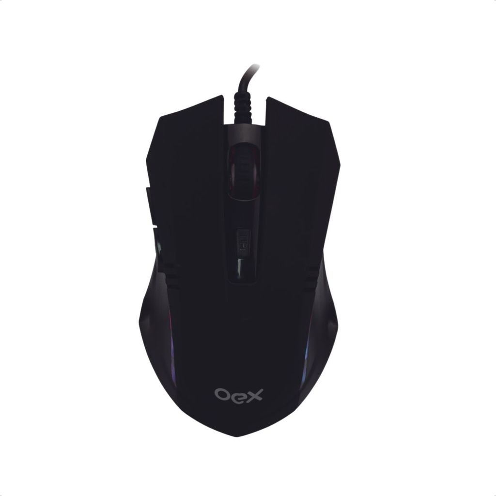 Combo Gamer Oex Arena MC102 Mouse Óptico 2400DPI LED 7 Cores E Mousepad Speed Antiderrapante