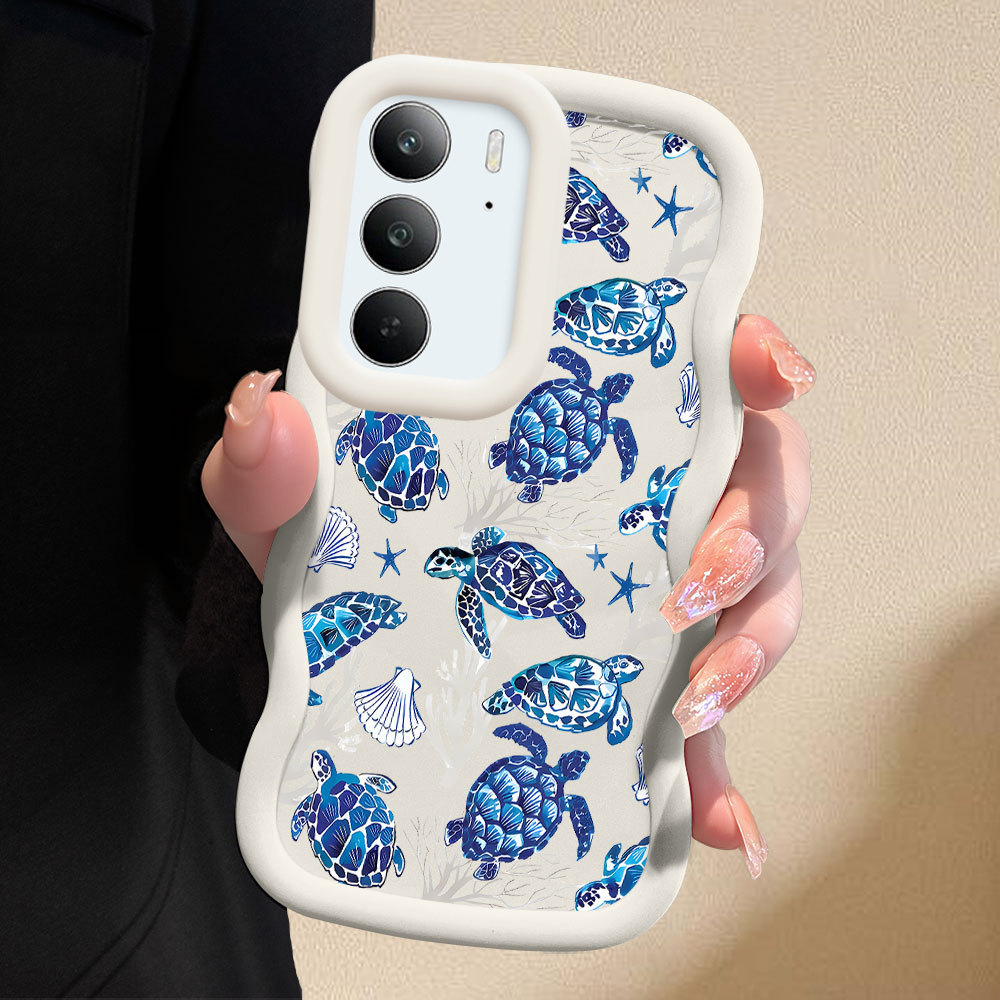 Capinha Fofo Para Realme C75 C75X 4G Capa De Silicone Macia Estilo Simples Macaron Case 0471