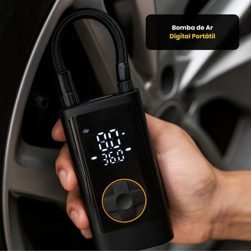 Bomba de Ar Digital Portátil - Preta Produto Original Estoque BR – STAROOLS