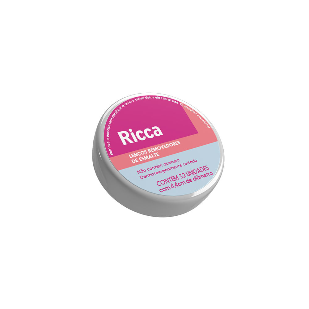 Imagem Lenço Umedecido Removedor de Esmalte Ricca