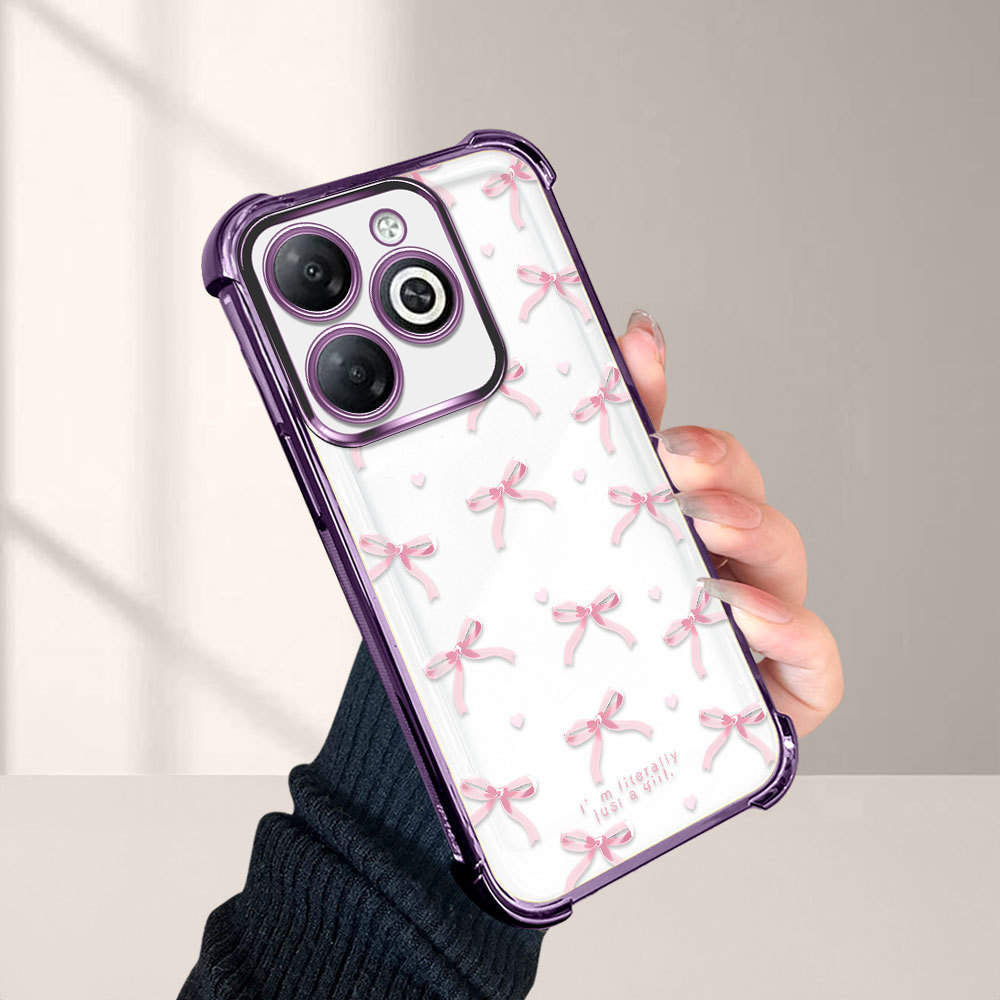 Capinha Laço Para Infinix Smart 8 Pro HD Plus Hot 40i Tecno Spark 20 20C Pop 8 Go 2024 Macia FS 1020