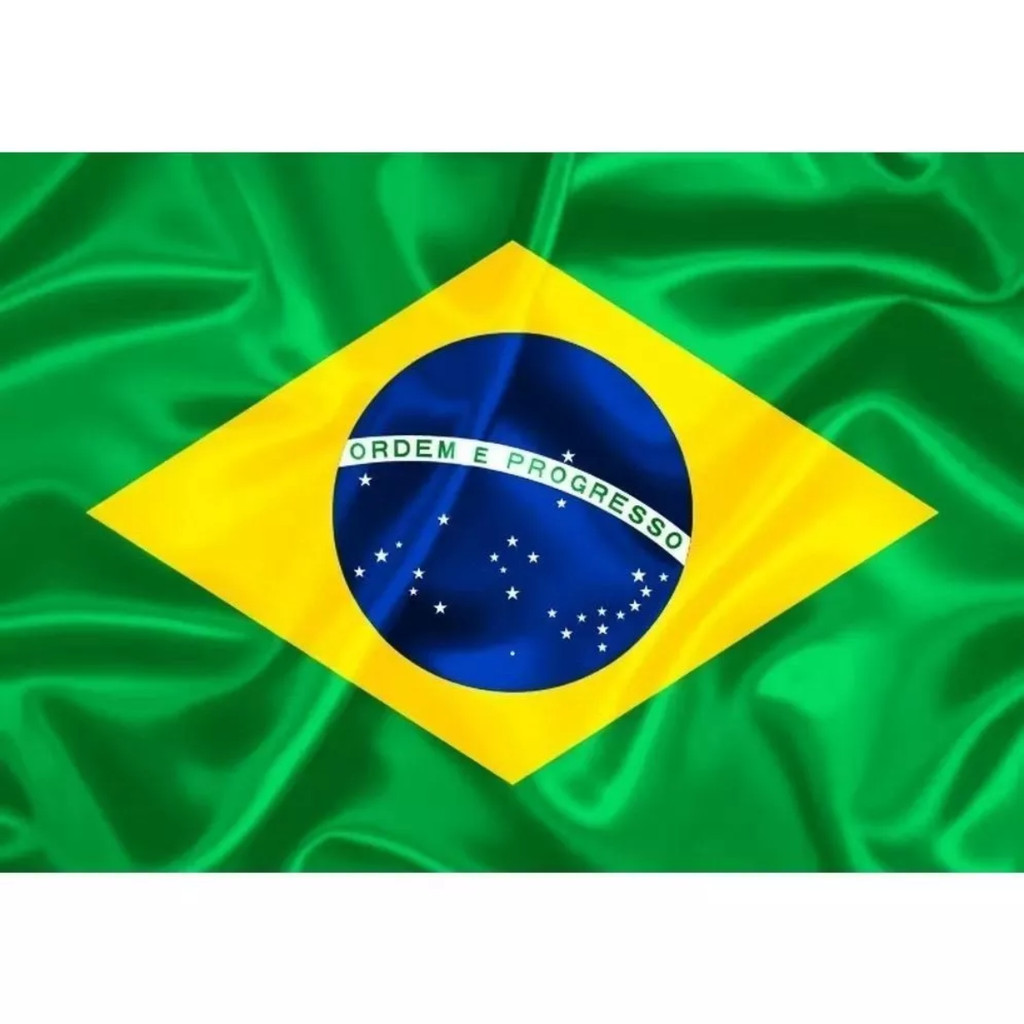 Bandeira do Brasil 1,50m x 0,90m Grande Gigante Copa do Mundo Poliéster Resistente Oficial