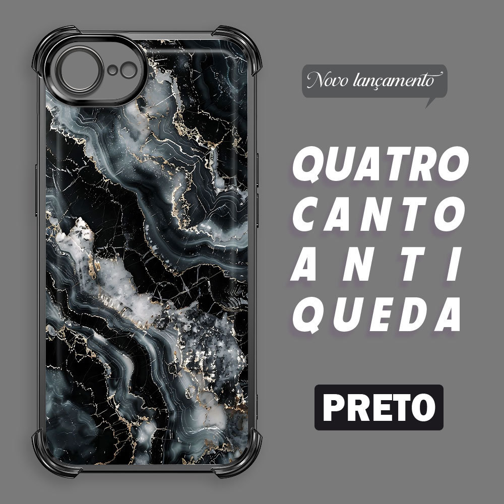 Capa Macia Luxo Para iPhone 17E 16E Telefone Capinha Capas Anti Impacto Choque Case Transparente 1143 FS
