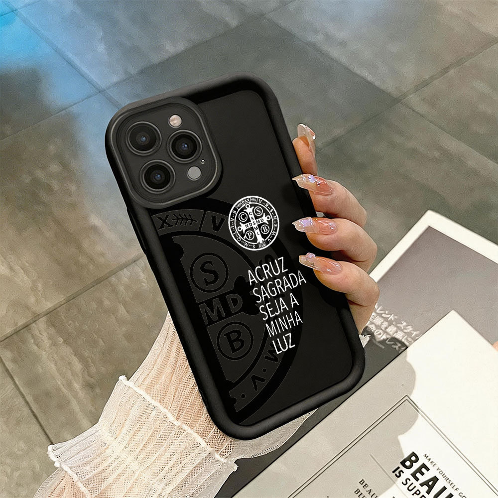 Capinha Medalha de São Bento Para Redmi 12C 13C 14C Note 11 12 13 14 Pro Poco x5 x6 Pro 4G 5G Macia Silicone Case DA743 — imagem 2 de 2