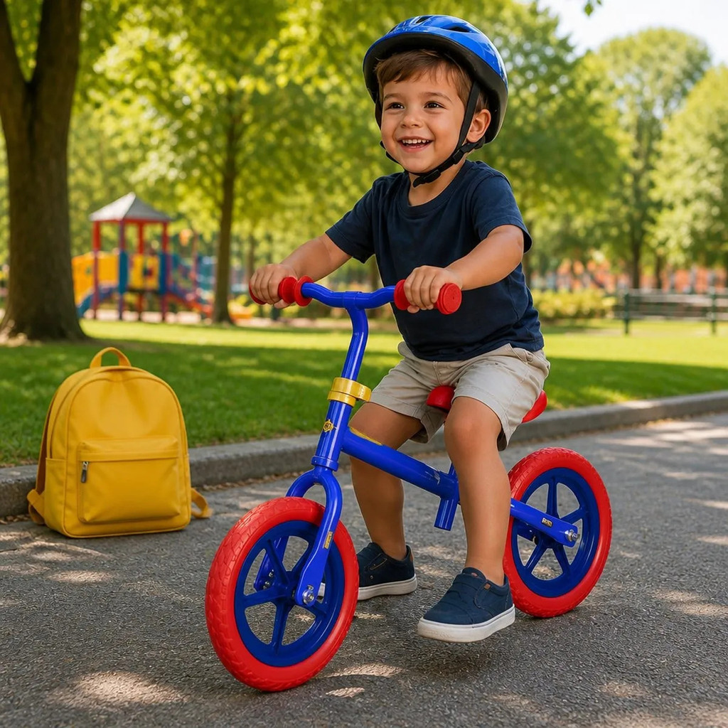 Bicicleta Equilíbrio Infantil Sem Pedal Balance Bike Aro 12 Presente criança 1 ano andador