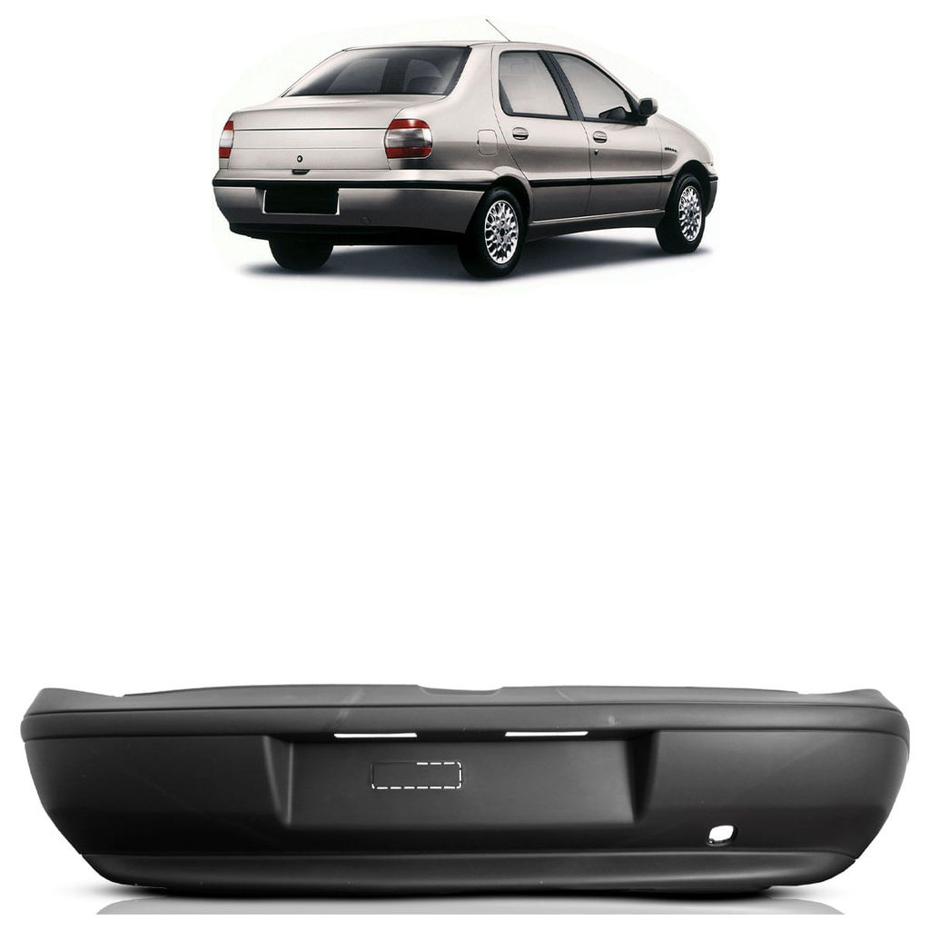 Parachoque Traseiro Siena G1 1996 1997 1998 1999 2000 Poroso