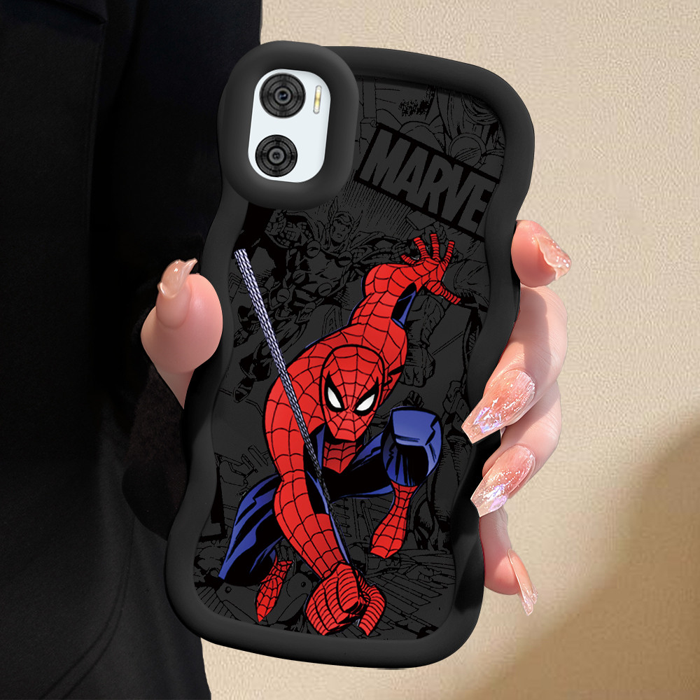 Capinha Fofo Para Motorola Moto E22 Capa De Silicone Macia Estilo Simples Macaron Case 0067