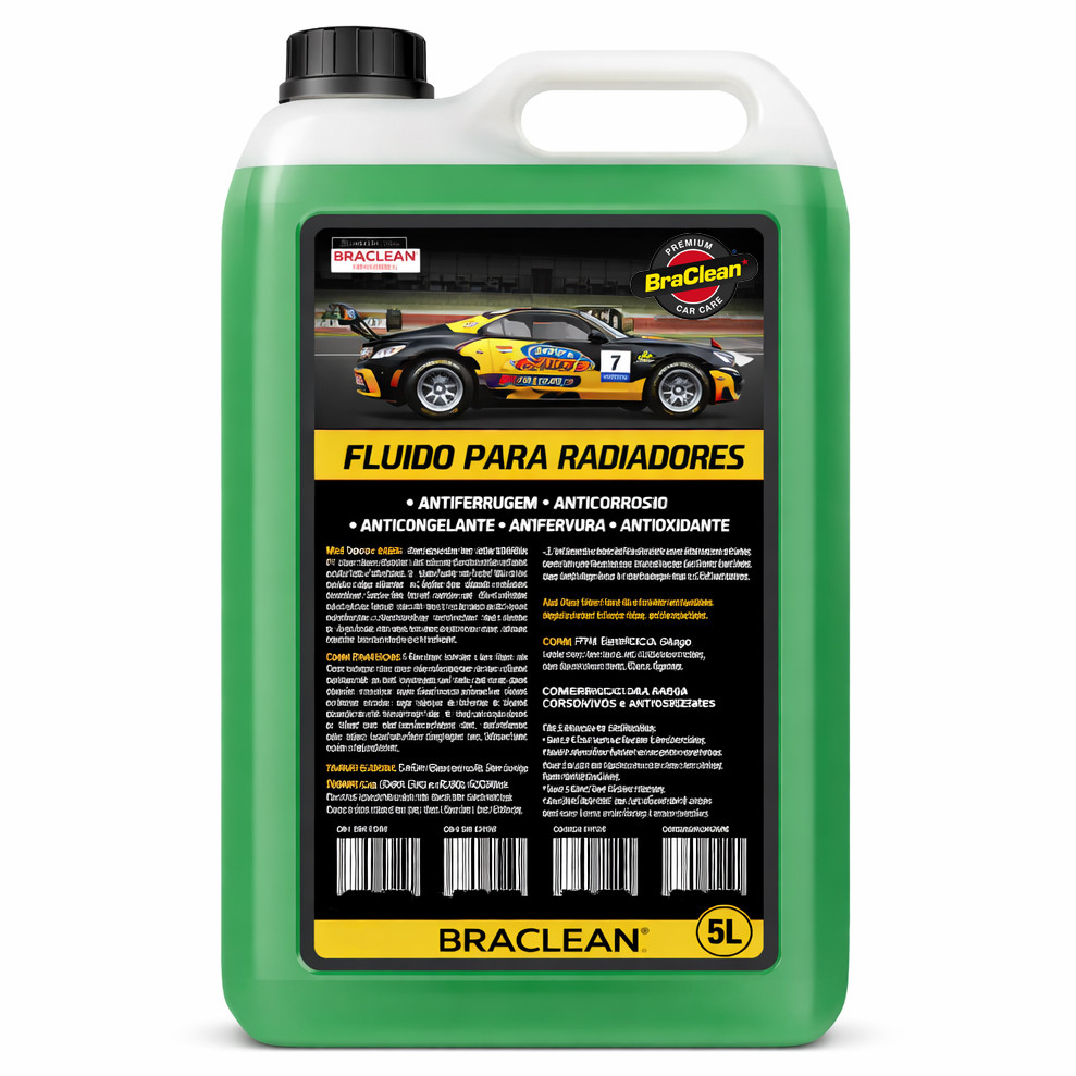 Fluido Aditivo Radiador Pronto Uso 5L Verde Arrefecimento Refrigerante Anticorrosivo Automotivo
