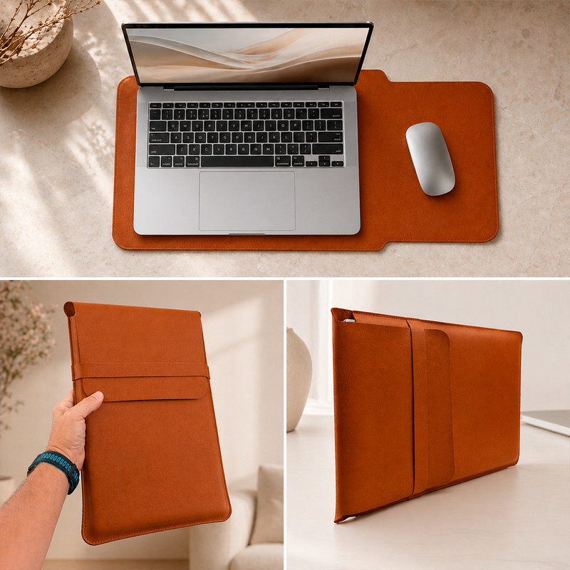 Envelope Pasta Case Notebook Vira Mouse Pad Sintético 13 15 17 Premium Aproveite Já
