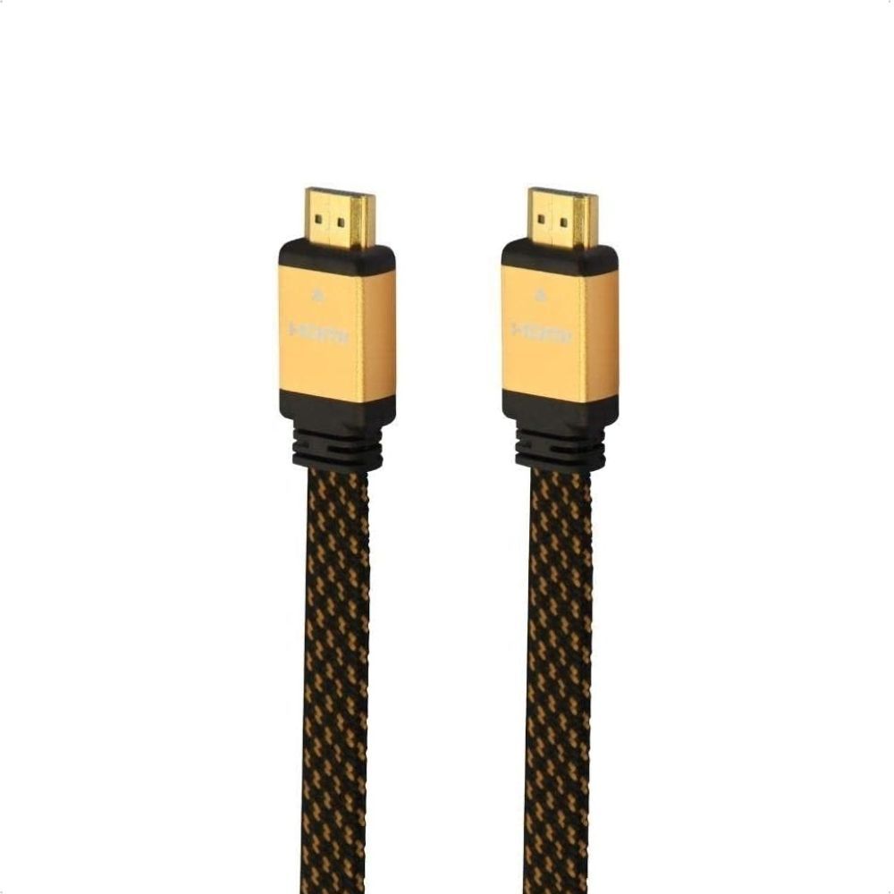 Cabo HDMI Flat 1.8 Metros Newlink CB103 Banhado A Ouro 1.4 Full HD Para TV Monitor E Projetor