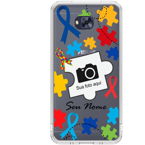 Capa Capinha Para Asus Zenfone 4 Selfie (ZD553KL) Personalizada - Autismo com foto
