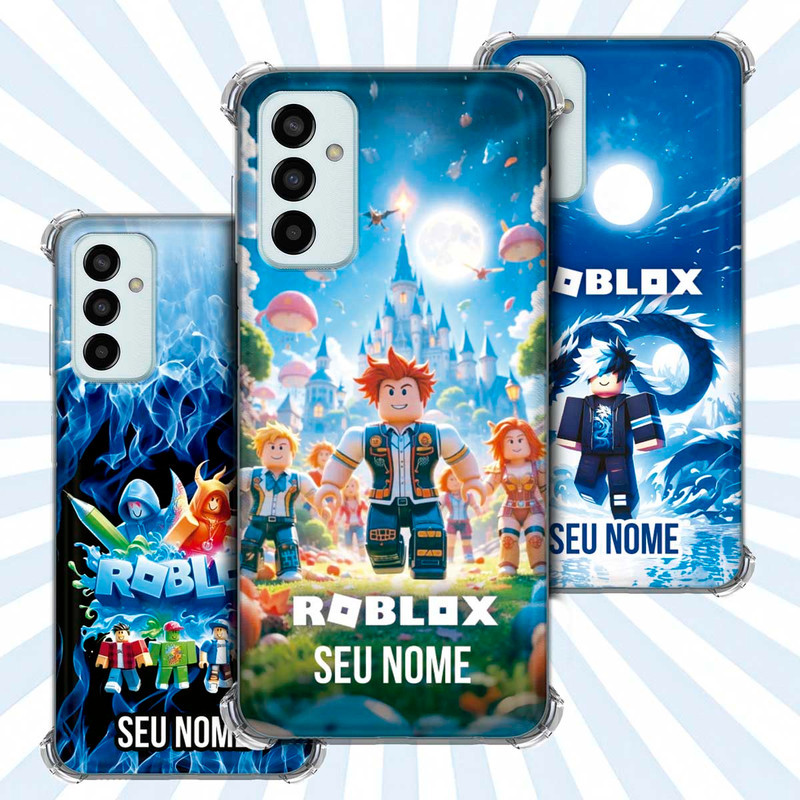 Capa Capinha - Samsung Galaxy M13 - Jogo Roblox Gamer Avatar Skin Personalizada Nome