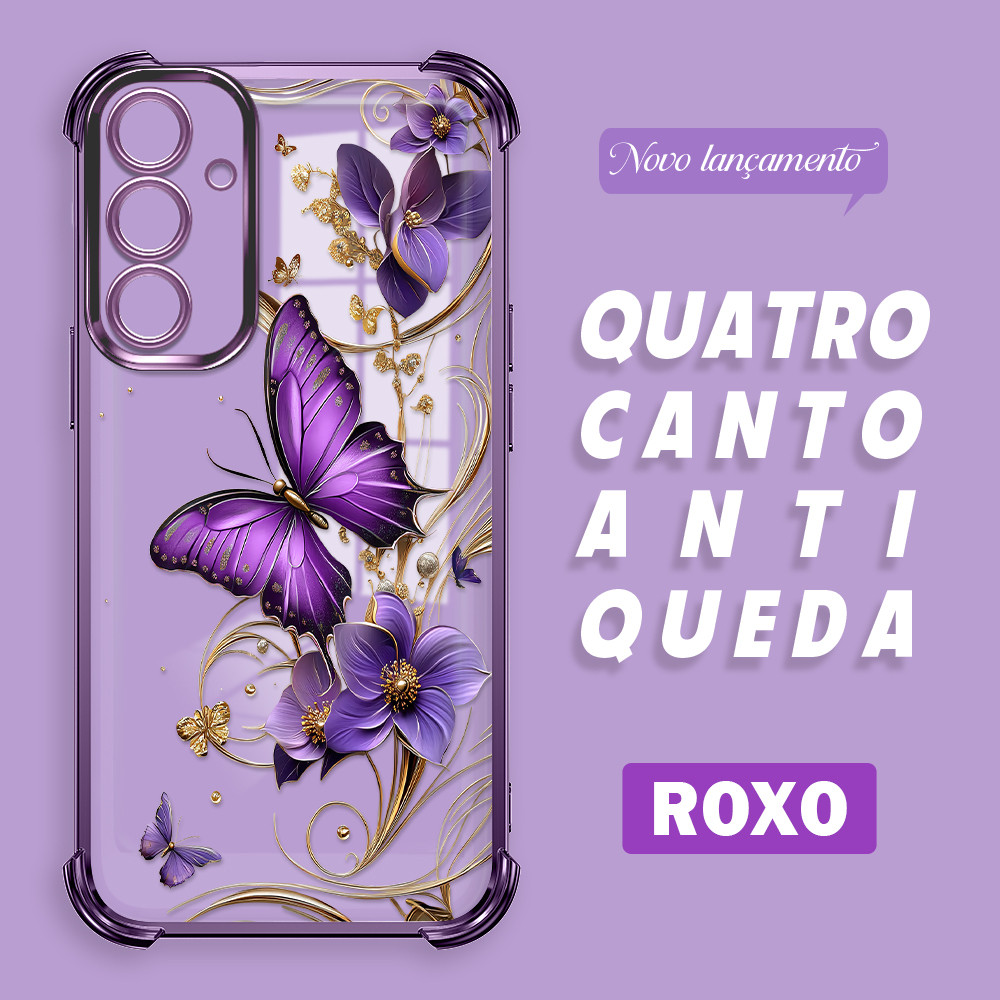 Capa Para Samsung Galaxy M55 5G Capinha Anti Choque Case Transparente 0647 FS