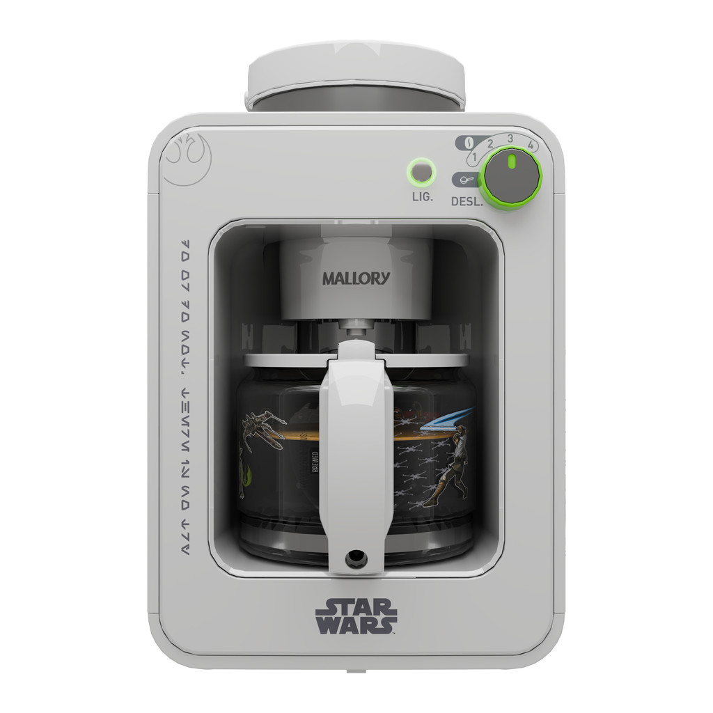 Cafeteira e Moedor de Grãos Mallory Star Wars Jedi Brew Jarra Especial