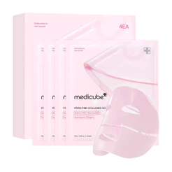 Máscara Colágeno Medicube PDRN Rosa Hidratante Coreana 4un