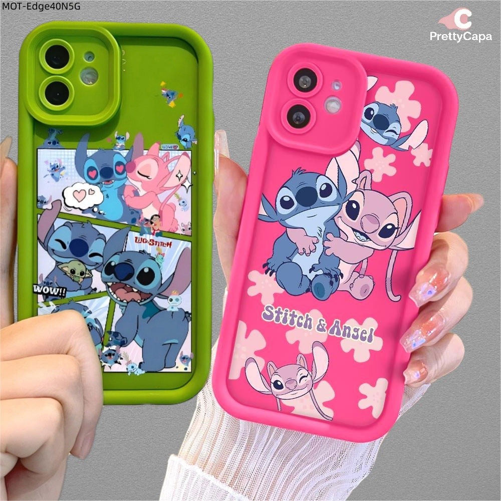 Capa Stitch Telefone Para Motorola Moto Edge 60 40 50 Fusion Neo 5G Capinha Celular Silicone 0379 TY