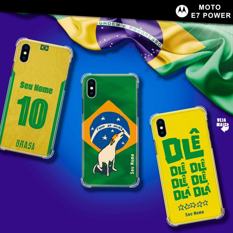Capinha Para Motorola Moto E7 Power Meu Brasil Personalizado
