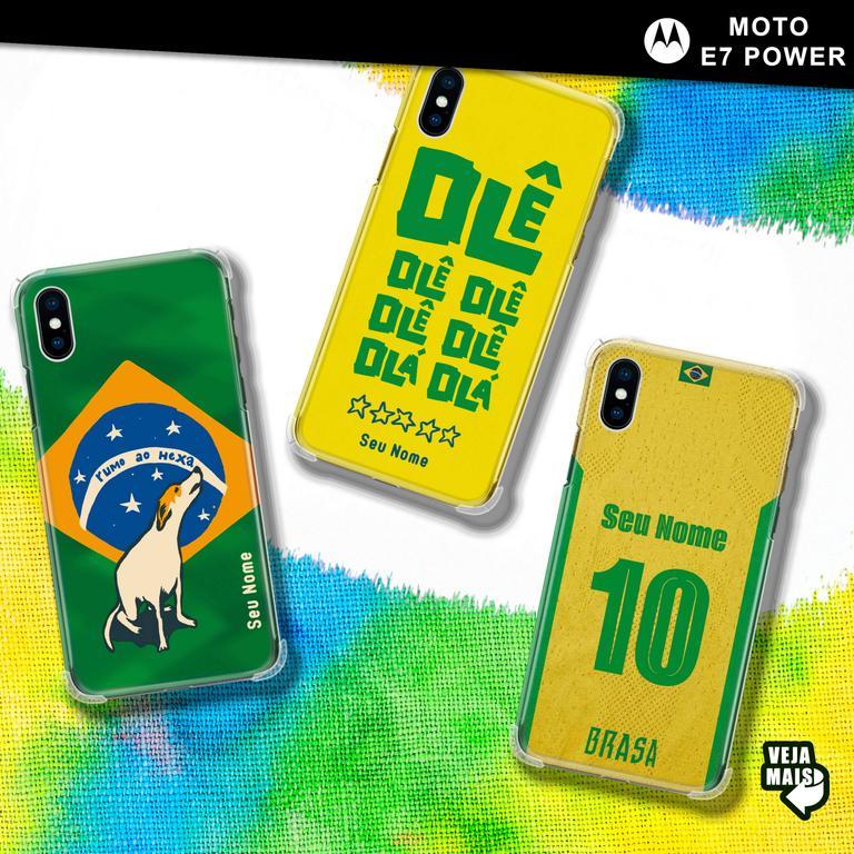 Capinha Para Motorola Moto E7 Power Meu Brasil Brasileiro Personalizado