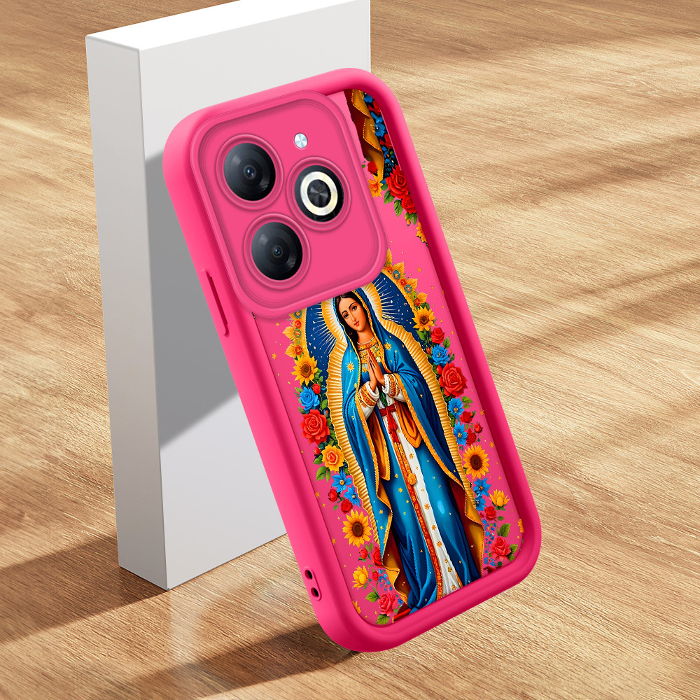 Capa Para Infinix Smart 8 Pro HD Plus Hot 40i Tecno Spark 20 20C Pop 8 Go 2024 Capinha Macia Silicone Jesus TY 2354