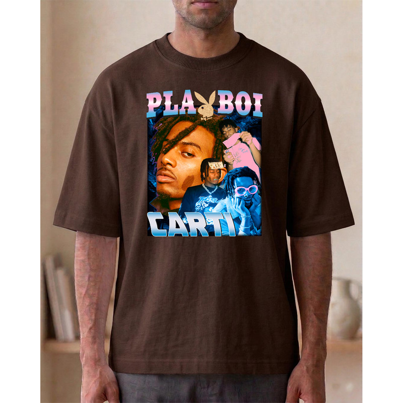 Camiseta Estampada Playboi Carti Personalizada Oversized Streetwear