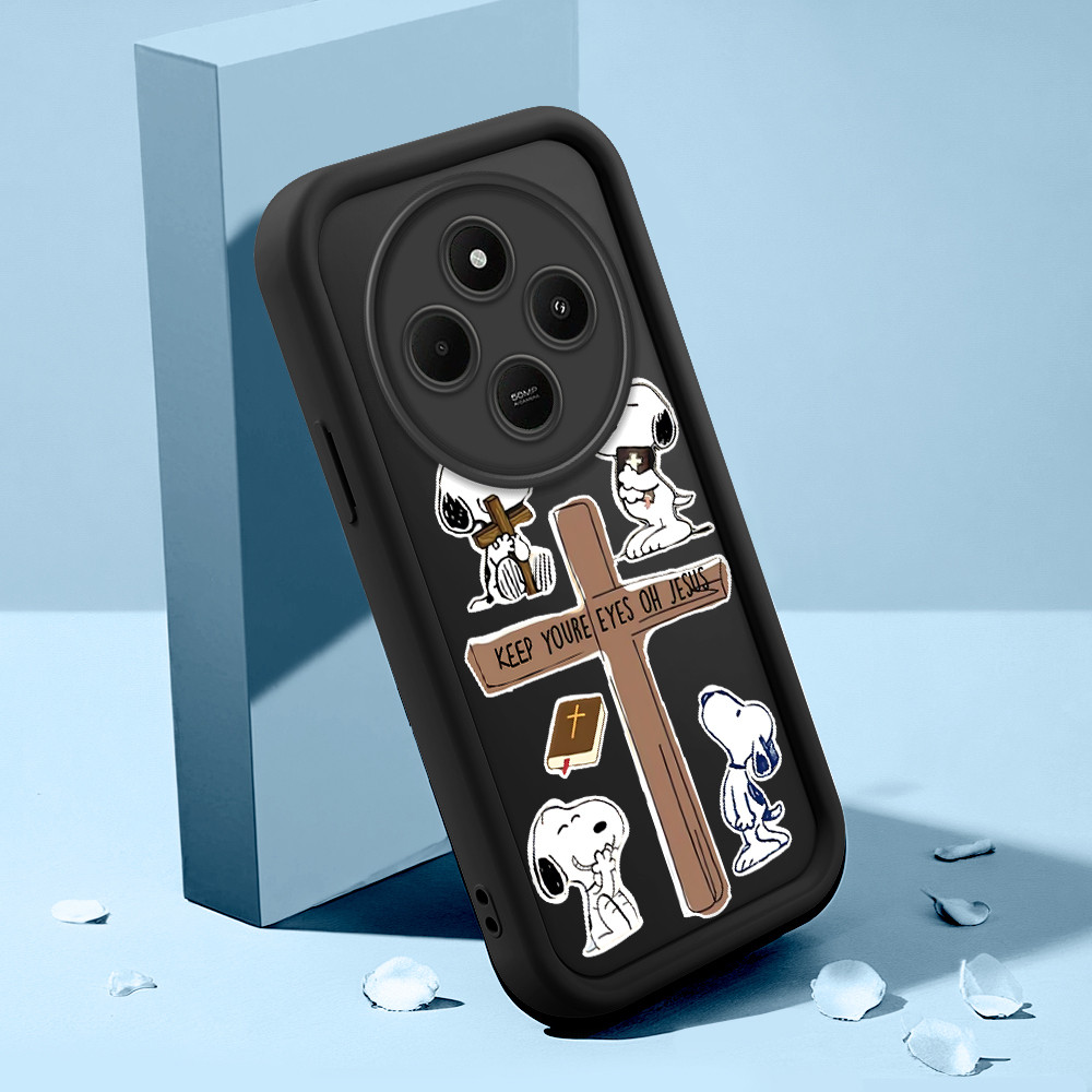 Capinha Para Xiaomi Redmi 14C Poco C75 A4 5G Capa Com Nossa Senhora Aparecida Jesus Macia Silicone Proteção Case