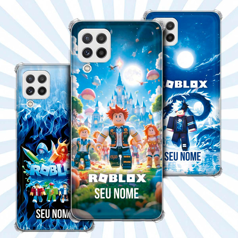 Capa Capinha - Samsung Galaxy A22 4G - Jogo Roblox Gamer Avatar Skin Personalizada Nome