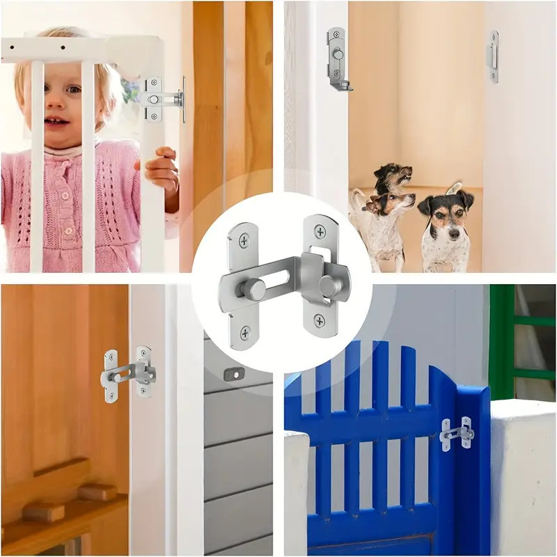 Trava De Aço Inoxidável Trava De Porta Deslizante Anti-roubo Fechadura De Porta Com Ferrolho De Ângulo Reto De 90 ° Vend