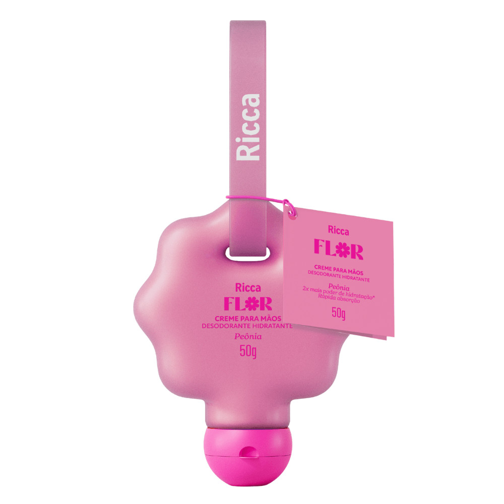 Creme Para Mãos Deo Hidratante Ricca Flor Peônia 50Ml