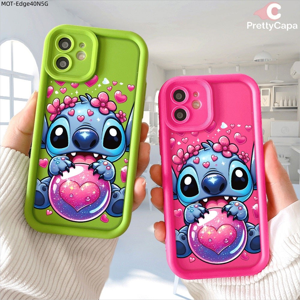Capa Stitch Telefone Para Motorola Moto Edge 60 40 50 Fusion Neo 5G Capinha Celular Silicone 1916 TY