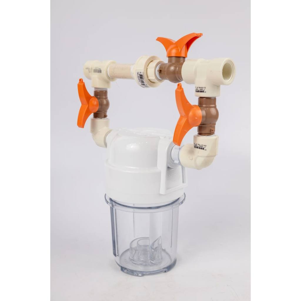 Clorador Dosador Cloro Pastilha Tratamento De Água 3 Válvula Cor Transparente