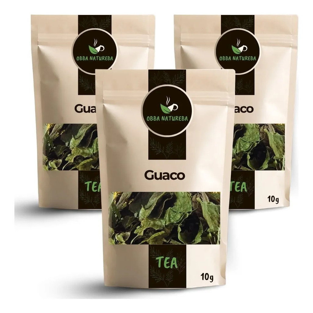 Leve 3 Pacotes Chá Guaco Folhas Selecionado Erva Natural Para Infusão