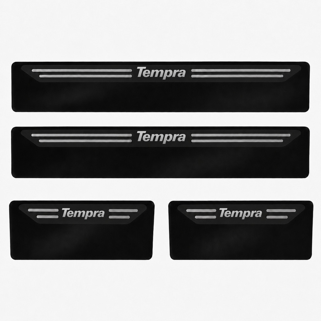 Kit soleira baixo relevo em aço inox Fiat Tempra